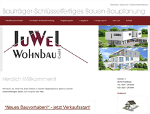 Tablet Screenshot of juwel-wohnbau.de